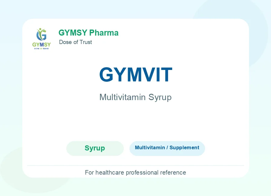 GYMVIT Multivitamin Syrup by GYMSY Pharma